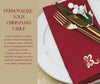 Personalized custom napkins, perfect for your Christmas lunch and dinner