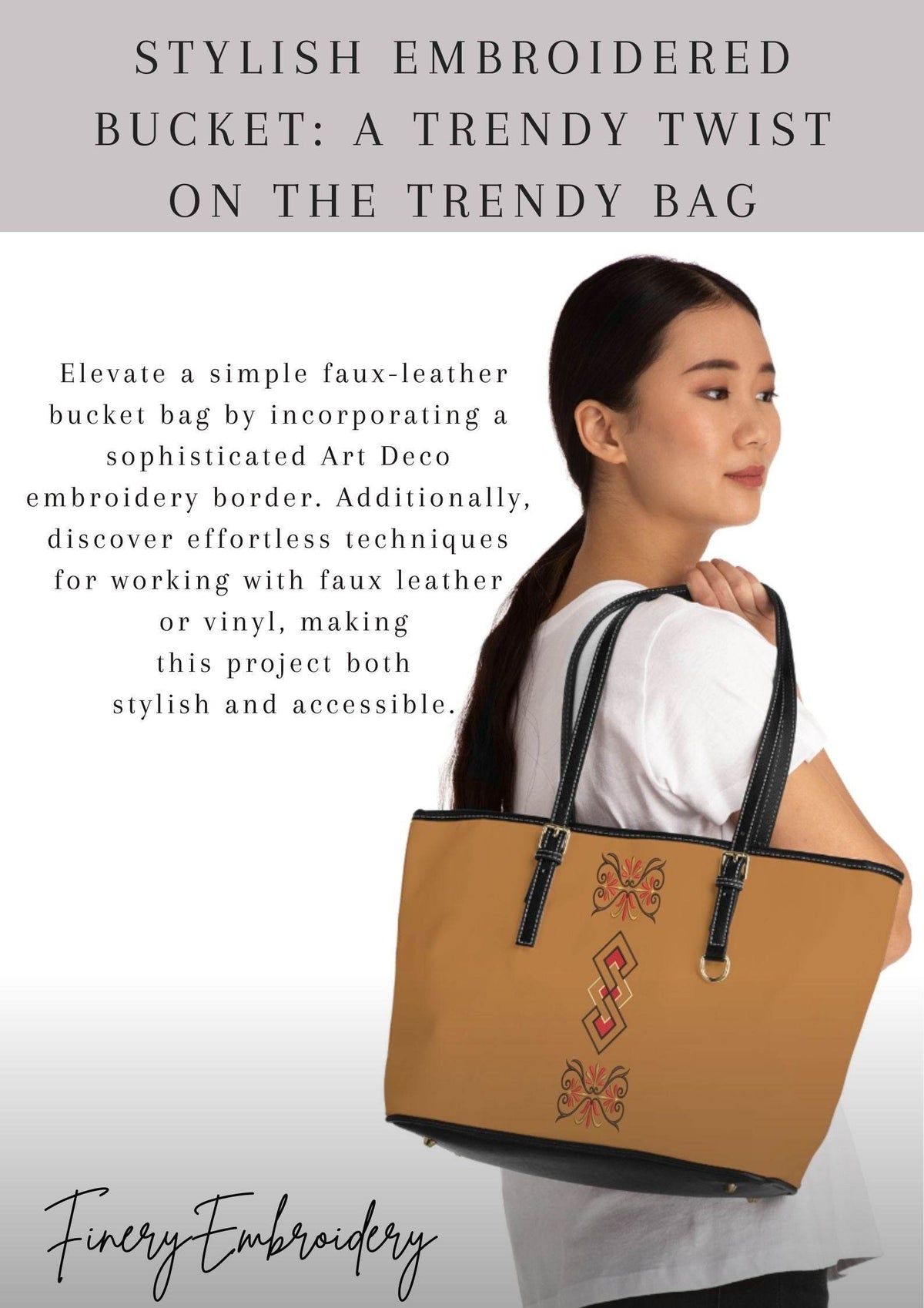 Step-by-Step Guide: Sewing a Trendy Embroidered Bag with Art Deco Flair