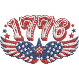 1776-America-USA-Flag - Embroidery Design - FineryEmbroidery