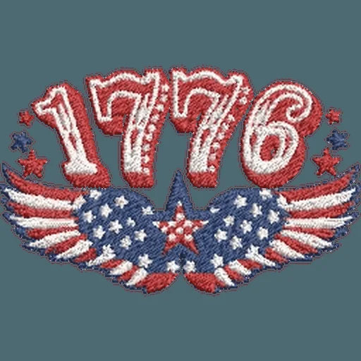 1776-America-USA-Flag - Embroidery Design - FineryEmbroidery