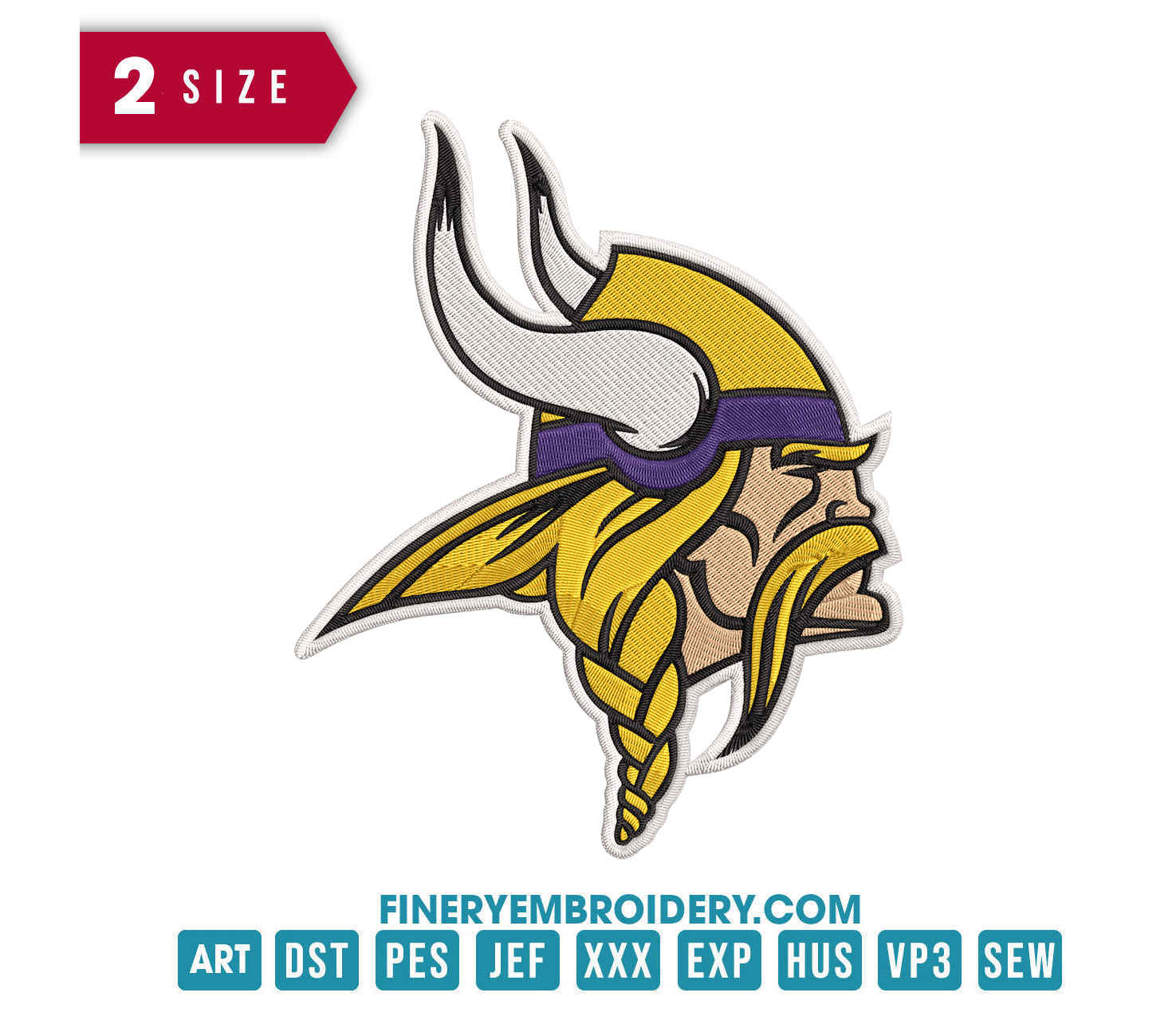 Minnesota Vikings 1 : Embroidery Design