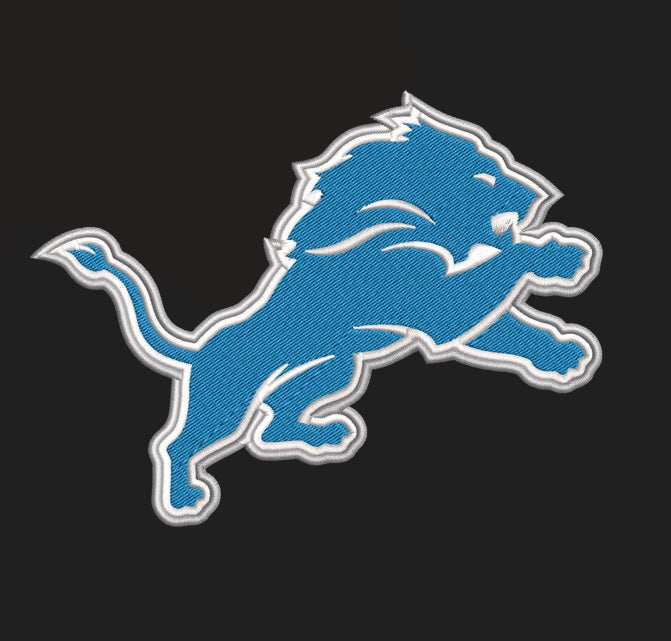 DETROIT LIONS - Pack of 6 Designs - Embroidery Design