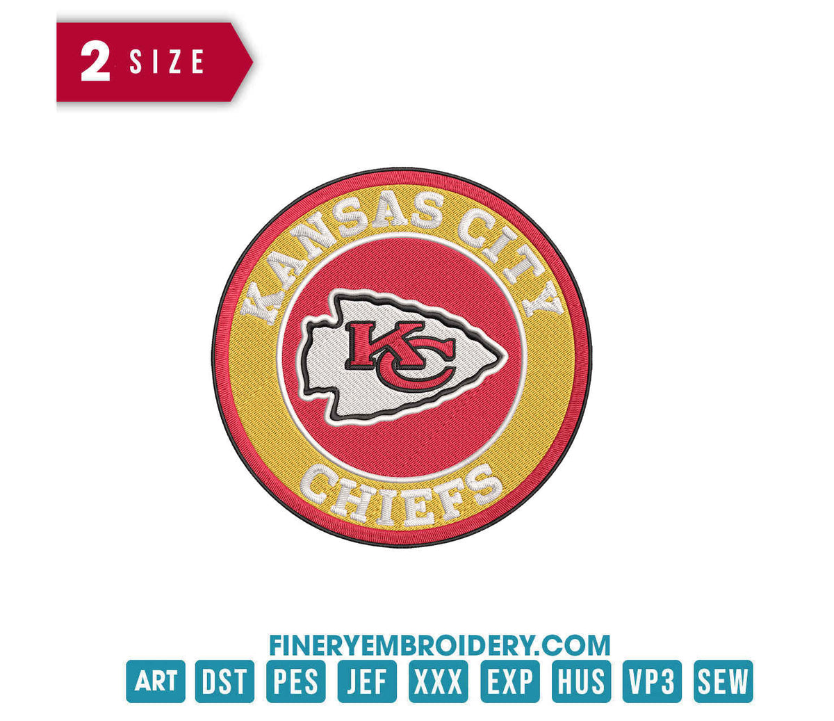 Kansas City Chiefs 2 : Embroidery Design