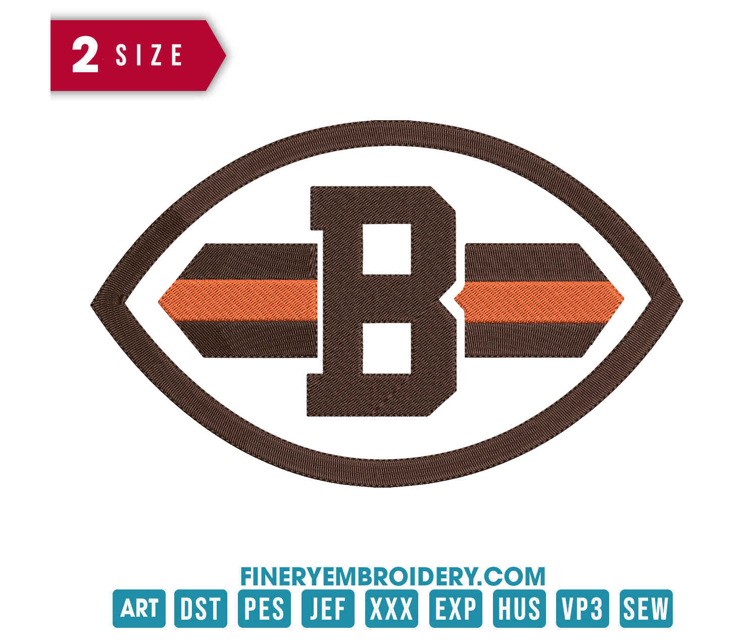 Cleveland Browns 3 : Embroidery Design