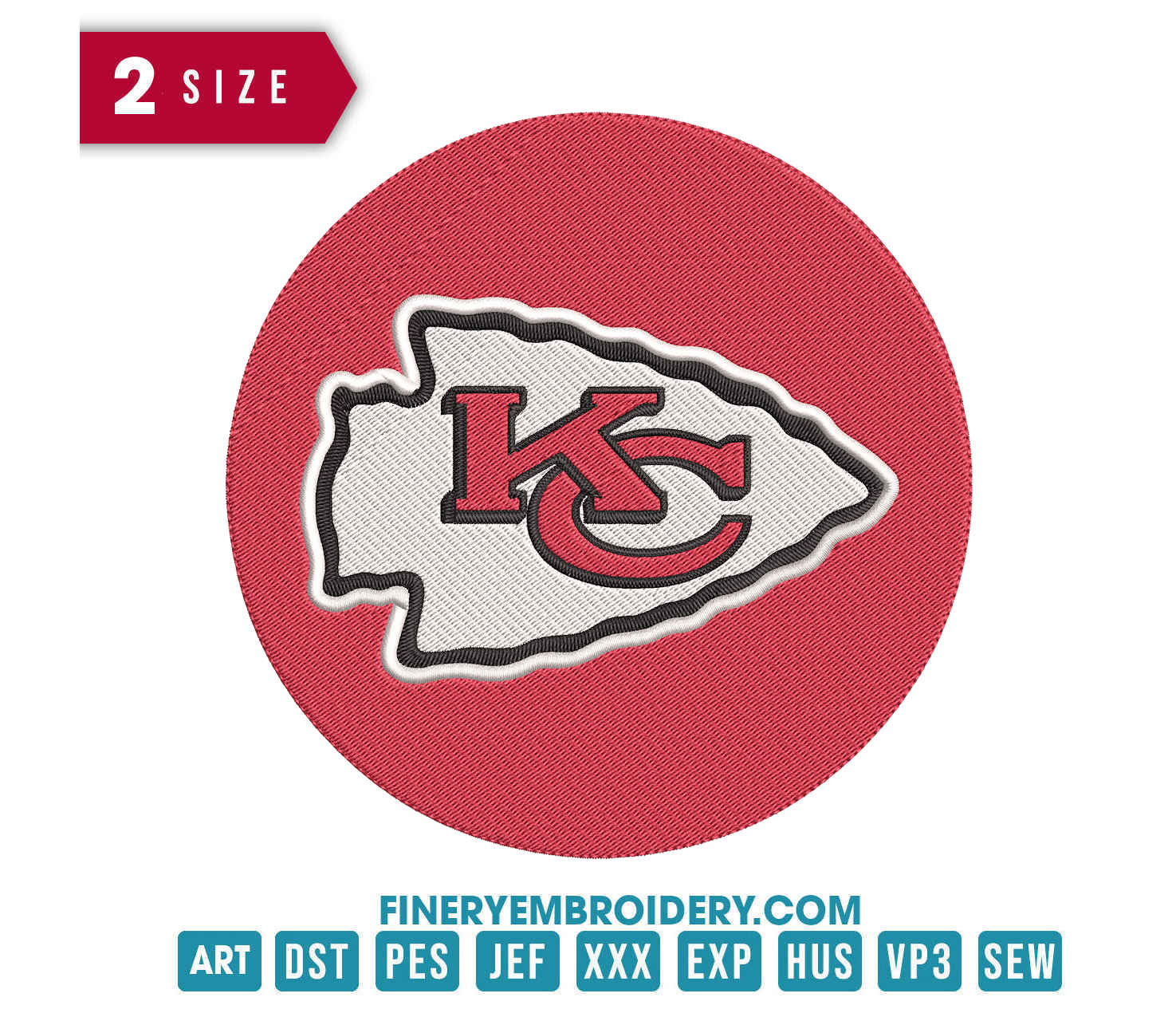 Kansas City Chiefs 3 : Embroidery Design