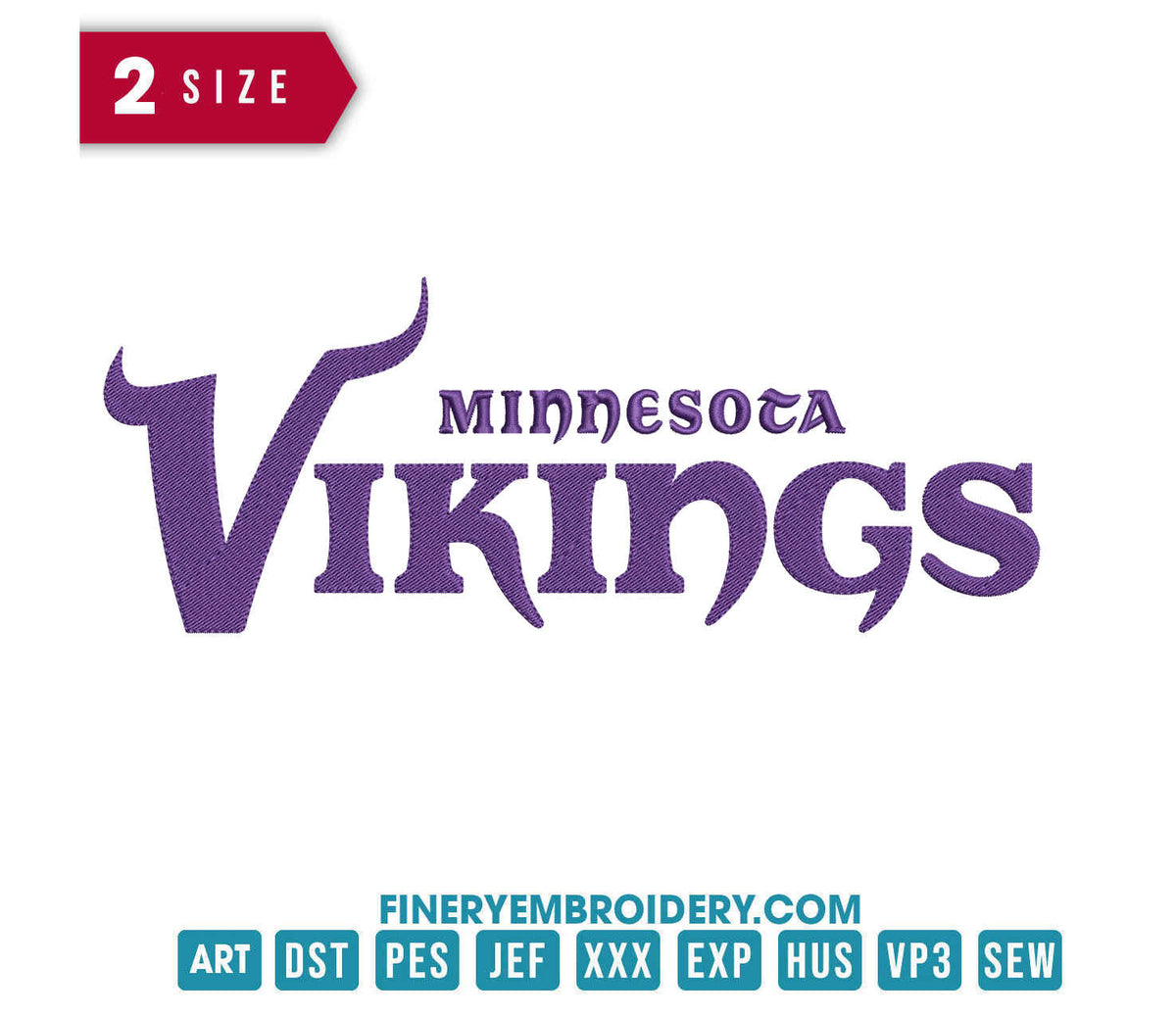 Minnesota Vikings 4 : Embroidery Design
