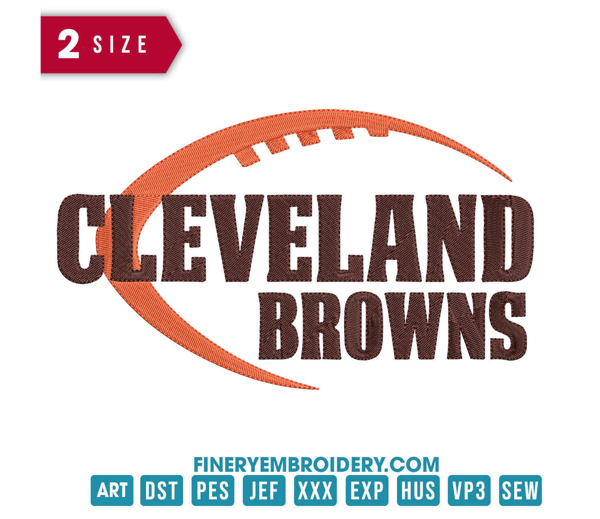 Cleveland Browns 6 : Embroidery Design