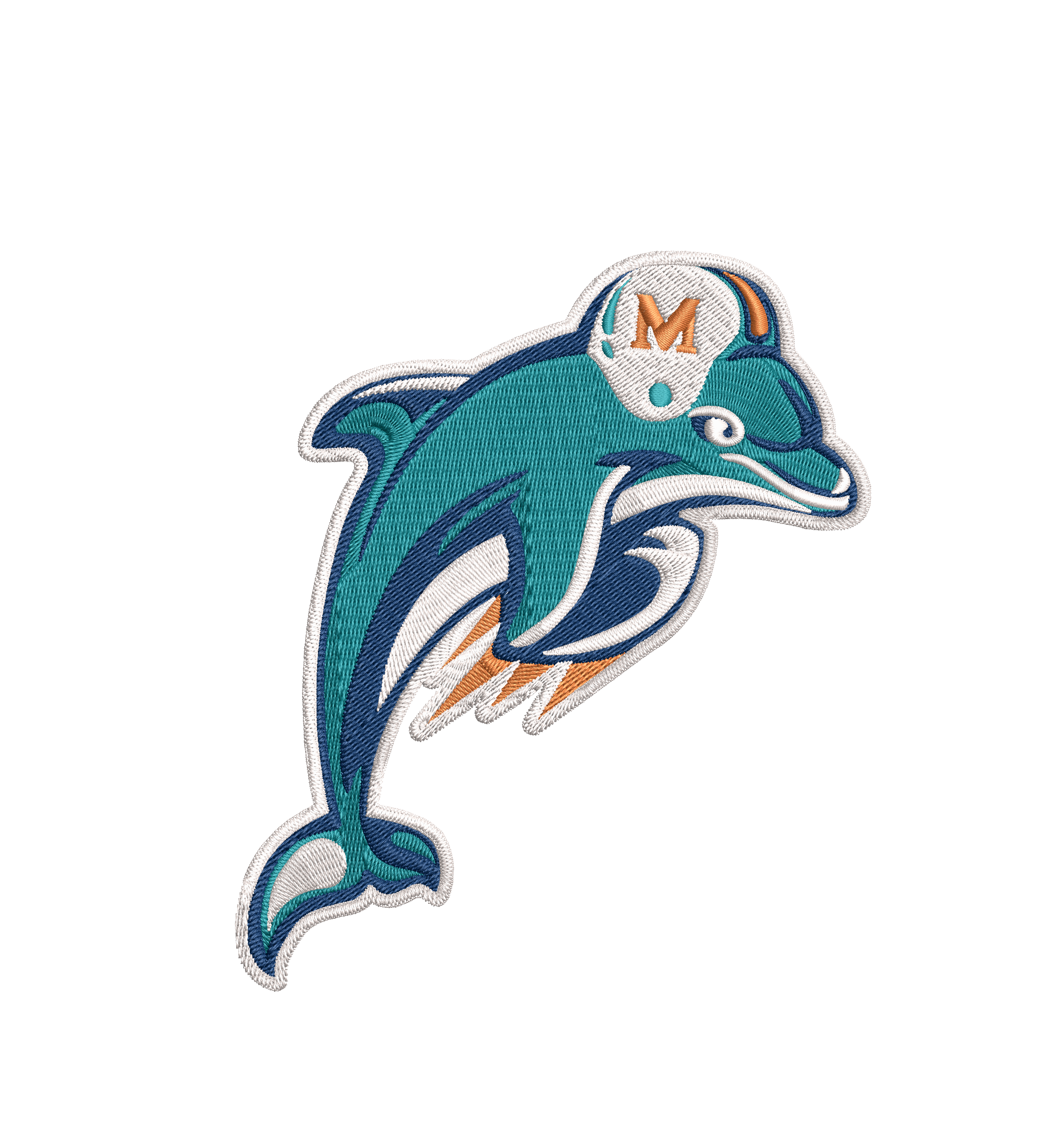 Miami Dolphins 6 : Embroidery Design