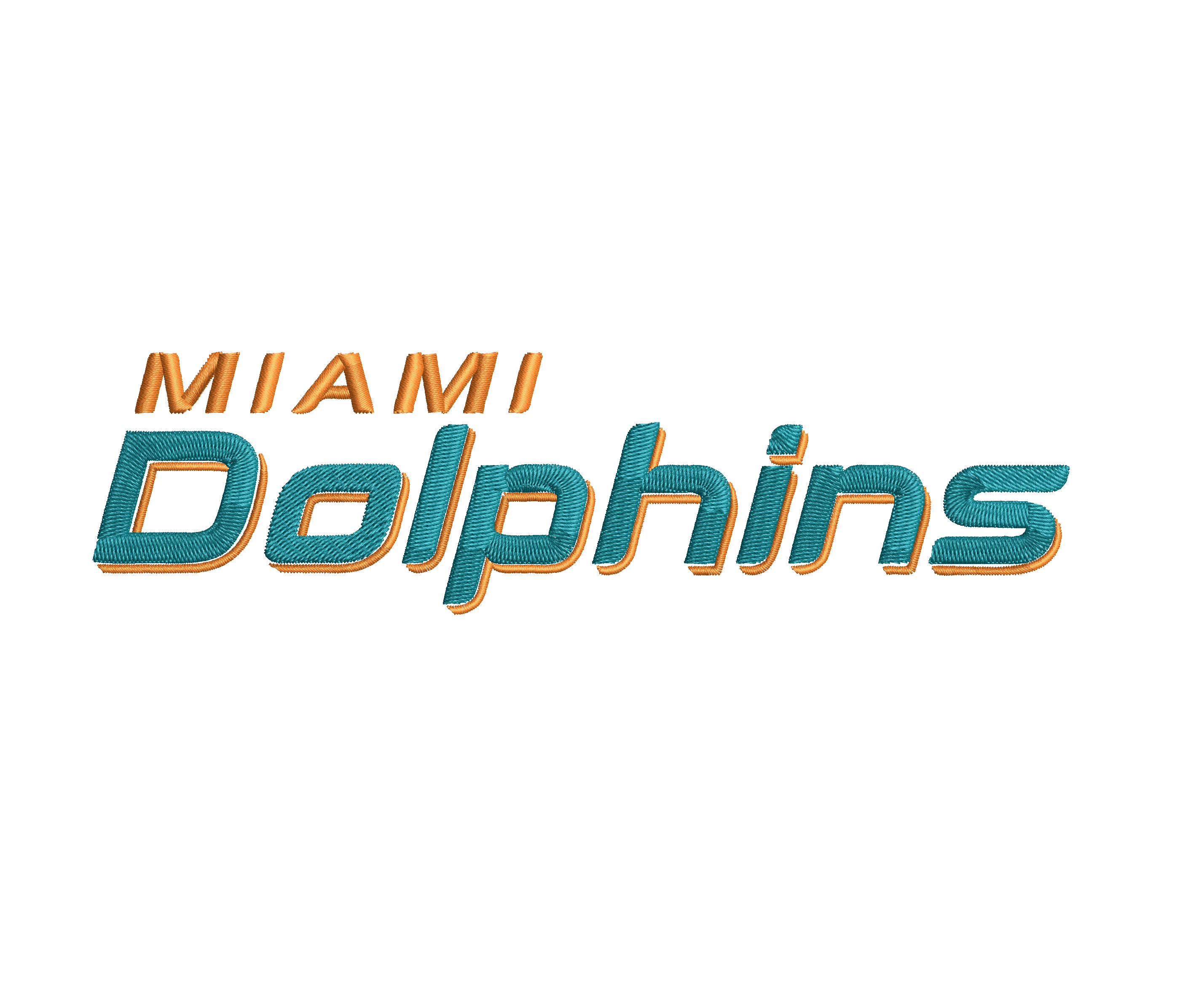 Miami Dolphins 7 : Embroidery Design