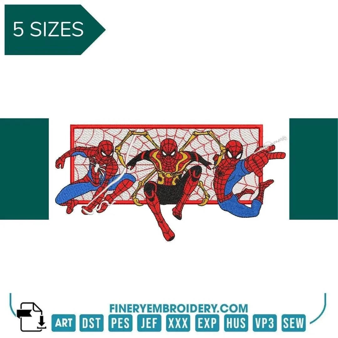 3 Spiderman no way home - Animé  - Embroidery Design - FineryEmbroidery