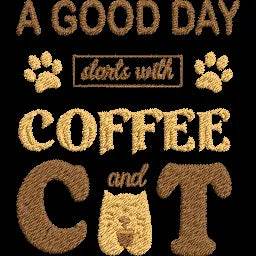 A-Good-Day-Starts - Embroidery Design - FineryEmbroidery