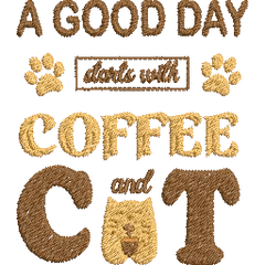 A-Good-Day-Starts - Embroidery Design - FineryEmbroidery