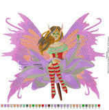 Enchanting Fairy and Nature Embroidery Design Pack – 12 DESIGNS