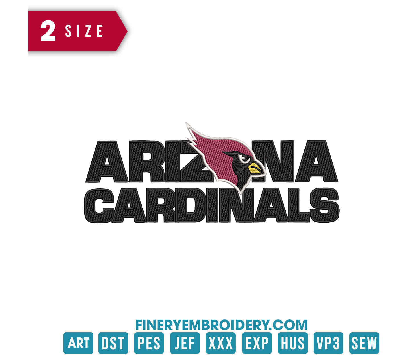 Arizona Cardinals 5 : Embroidery Design