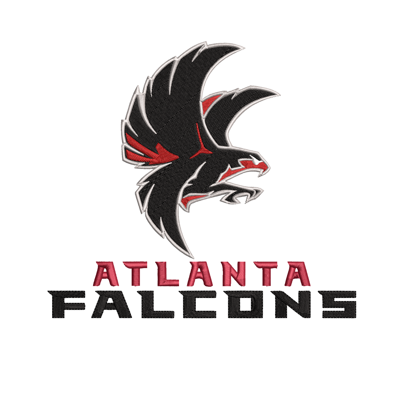 ATLANTA FALCONS- Pack of 6 Designs - Embroidery Design - FineryEmbroidery