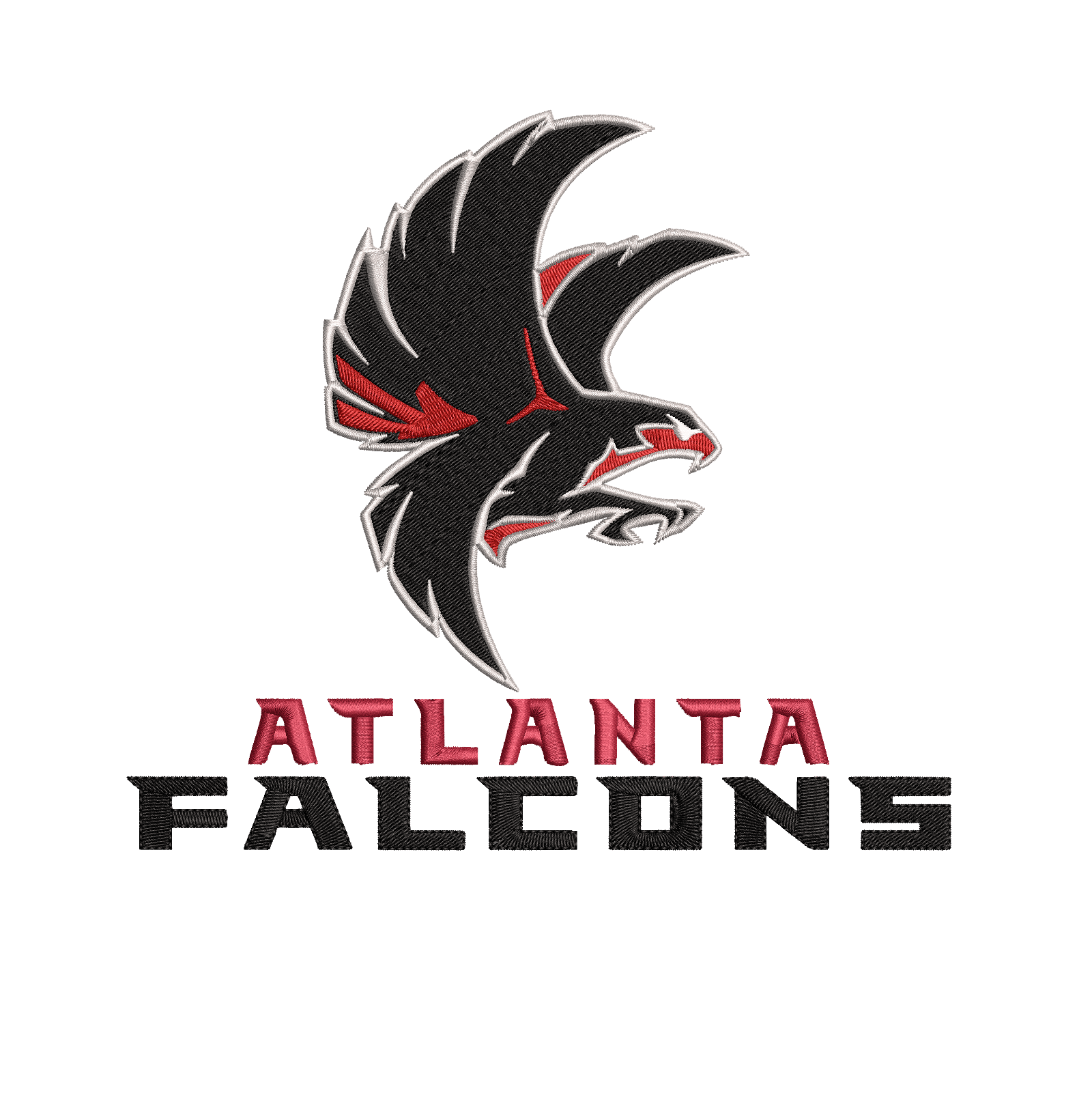 ATLANTA FALCONS- Pack of 6 Designs - Embroidery Design - FineryEmbroidery