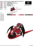 Rias Gremory Nike Swoosh Embroidery Design – High School DxD Elegance