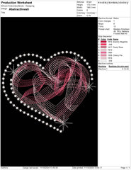 Abstract Heartline Embroidery Design – 5 Sizes for Love-Inspired Creations