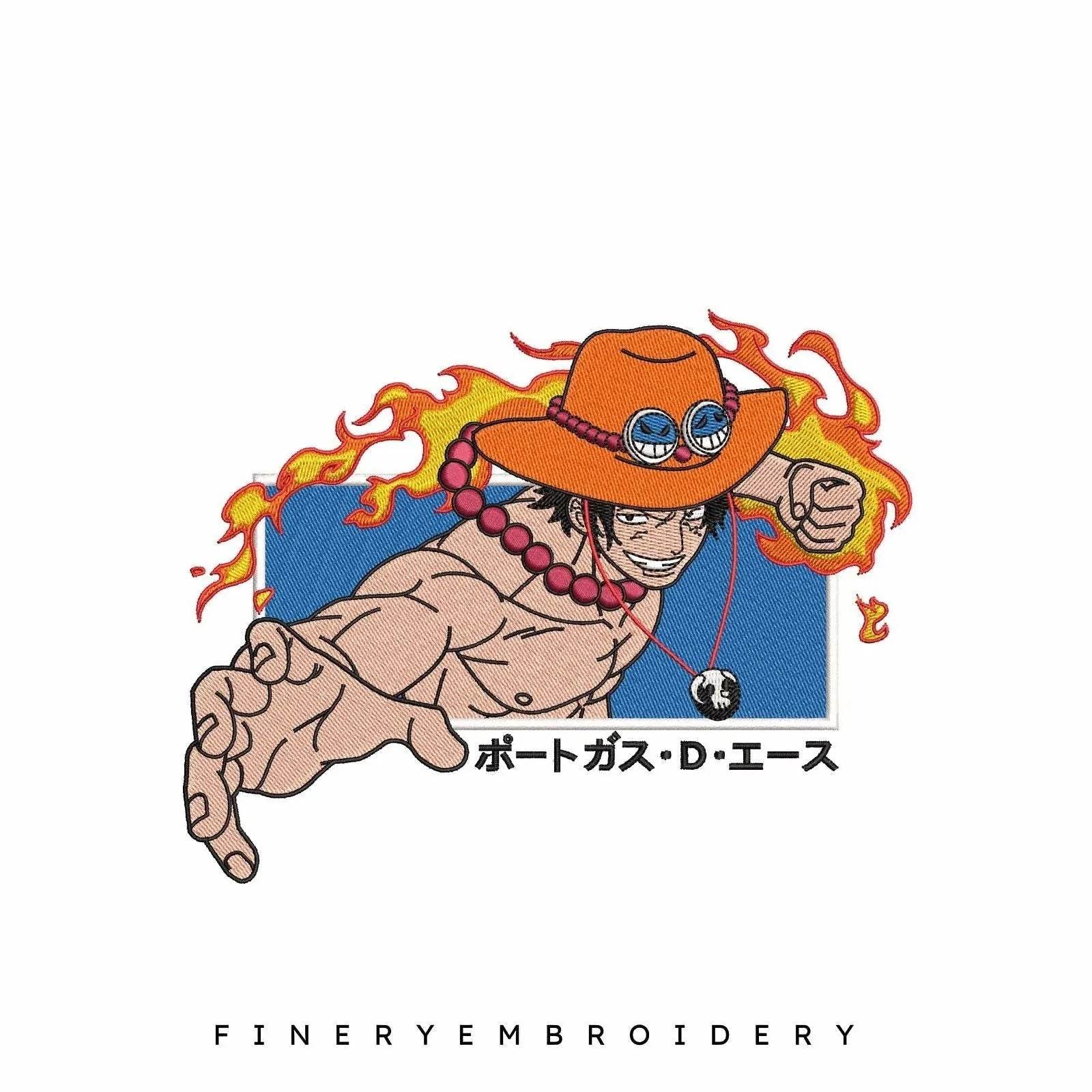 Ace One Piece Grab - Embroidery Designs - FineryEmbroidery