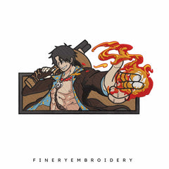 Ace One Piece Guns - Embroidery Designs - FineryEmbroidery