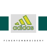 Adidas 3 Stripe Embroidery Design