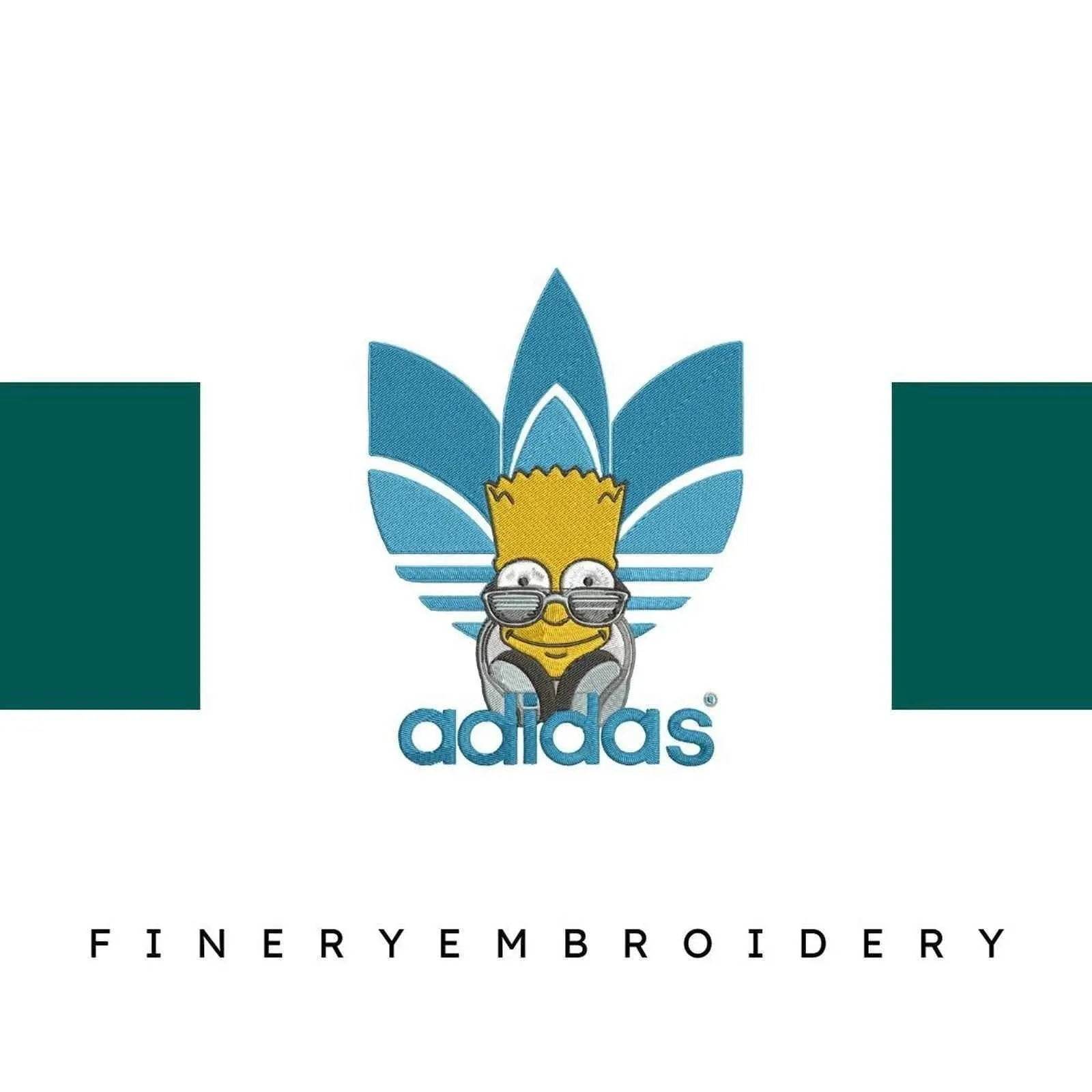 Adidas Bart 2 Embroidery Design - FineryEmbroidery