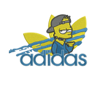 Adidas Bart Embroidery Design - FineryEmbroidery