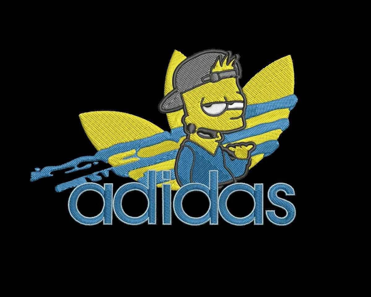 Adidas Bart Embroidery Design - FineryEmbroidery