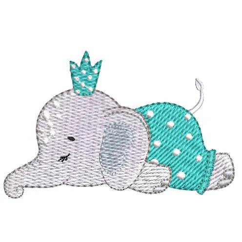 Adorable Baby Elephant Embroidery Pack - 5 Designs in 3 Sizes - FineryEmbroidery