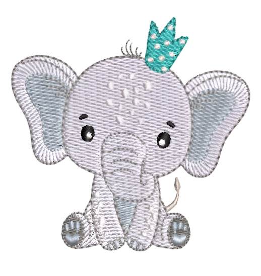 Adorable Baby Elephant Embroidery Pack - 5 Designs in 3 Sizes - FineryEmbroidery