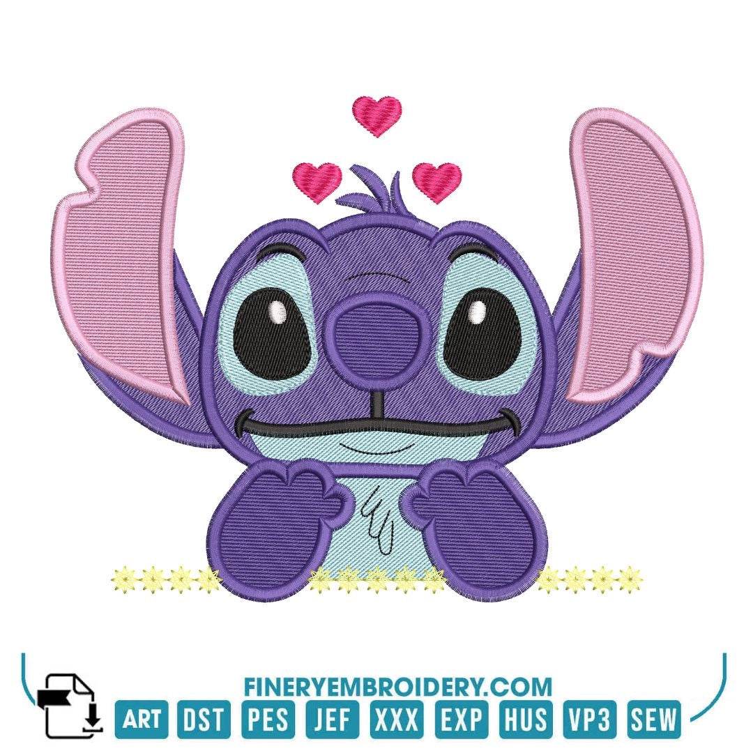 Adorable Stitch Embroidery Pack – 4 Unique Designs in 4 Sizes - FineryEmbroidery