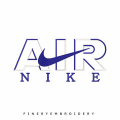 Air Nike Swoosh Overlap- Embroidery Designs - FineryEmbroidery