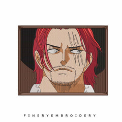 Akagami no Shank One Piece Character Anime- Embroidery Designs - FineryEmbroidery