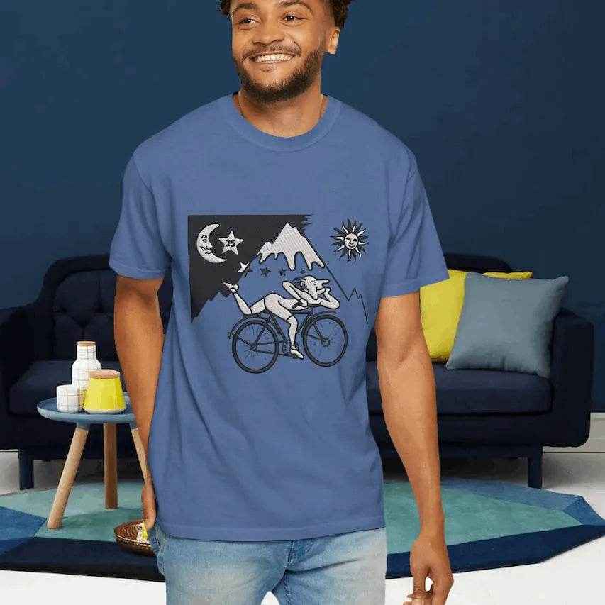 Albert Hofmann Bicycle Day 1943 - Black and white : Embroidery Design - FineryEmbroidery