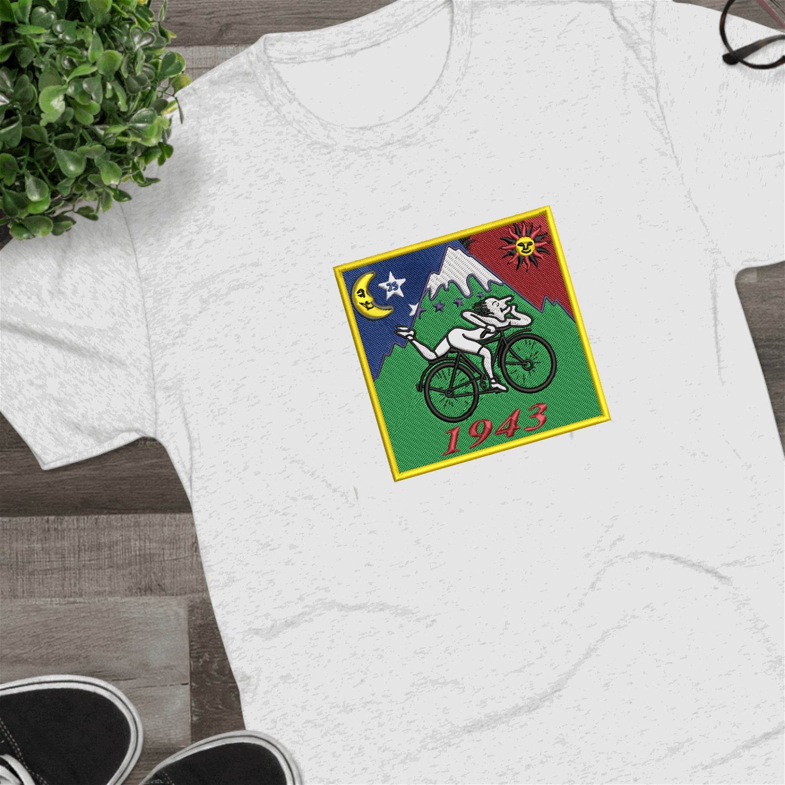 Albert Hofmann Bicycle Day 1943 : Embroidery Design - FineryEmbroidery