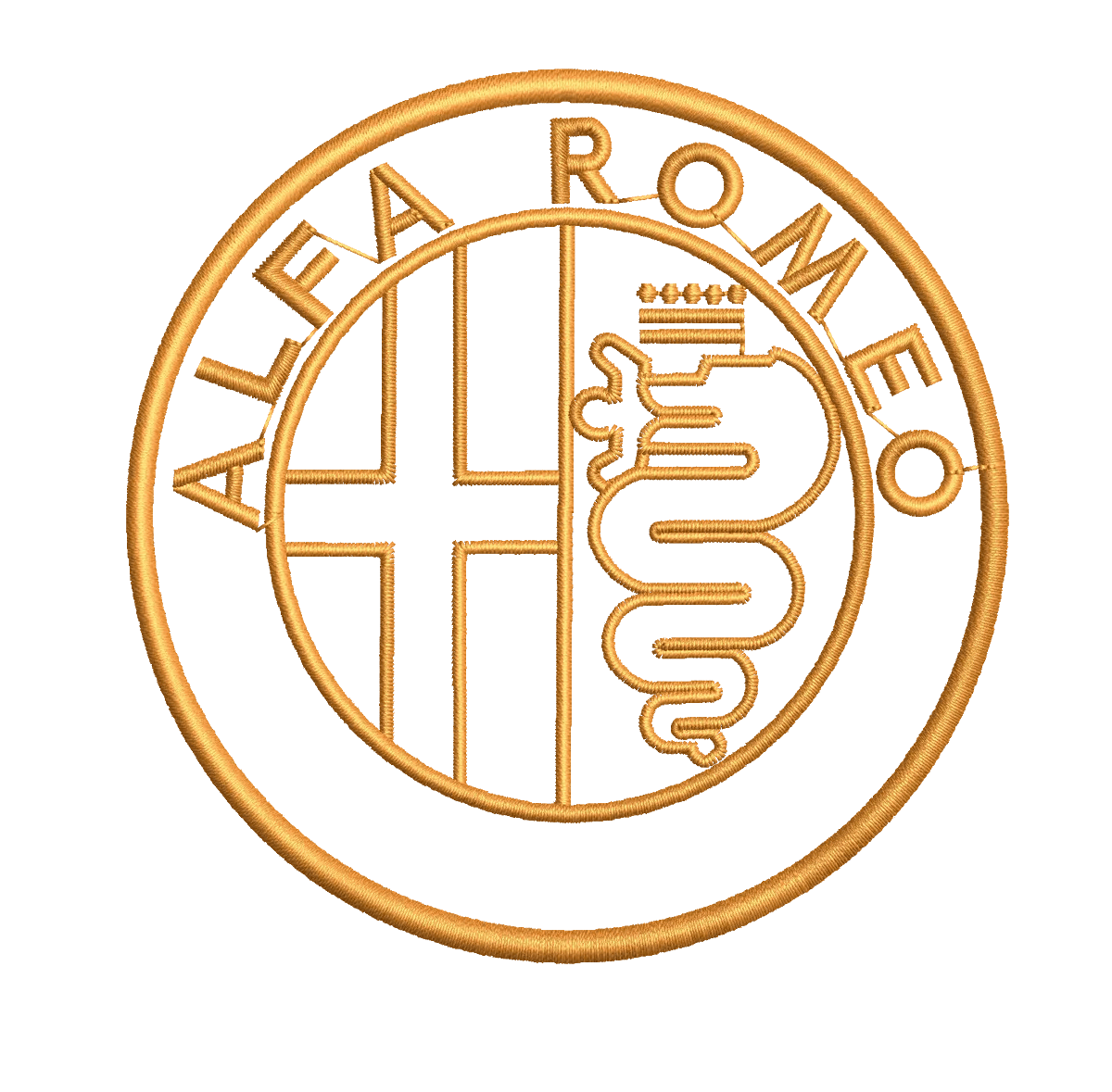 Alpha Romeo 2 - Embroidery Design - FineryEmbroidery