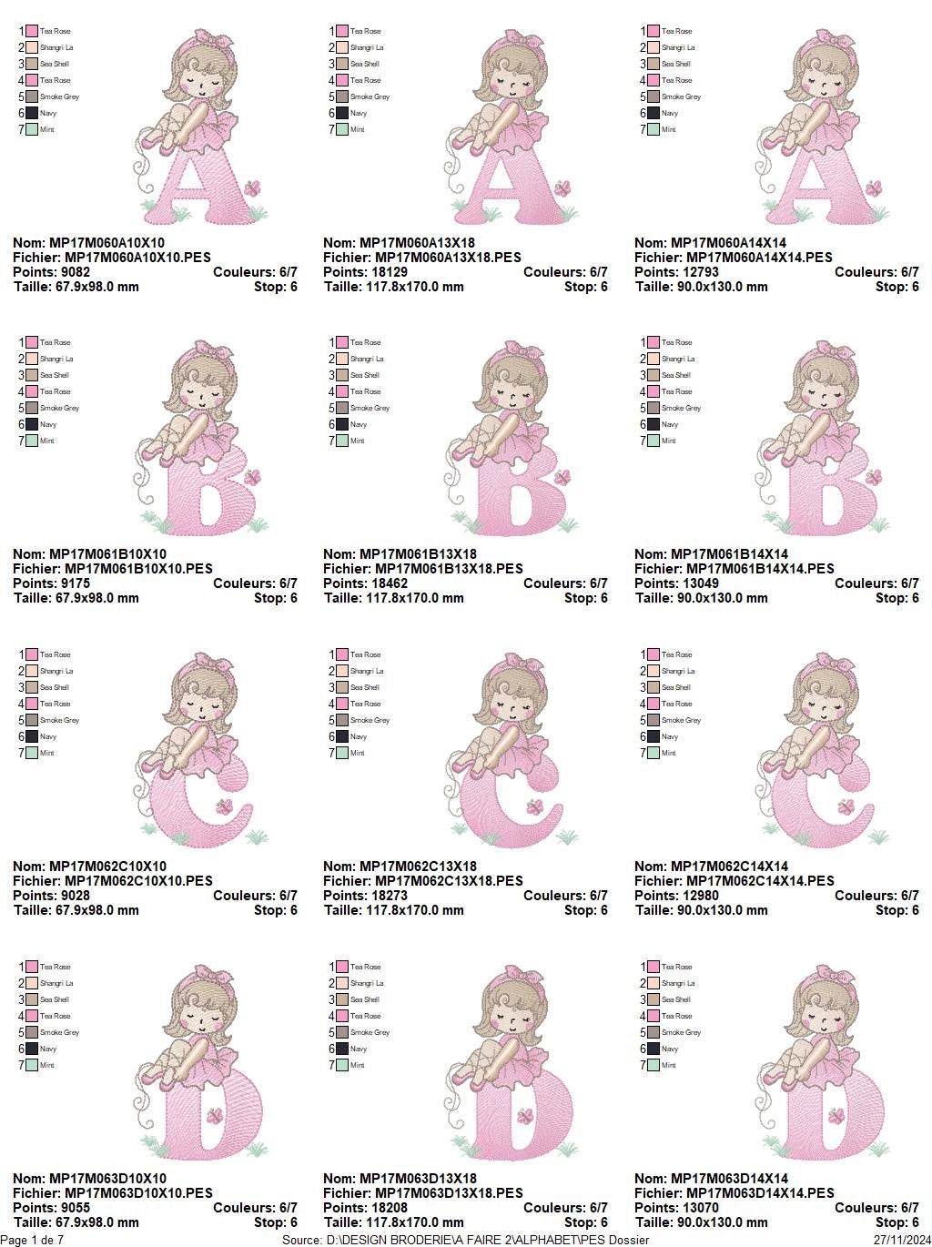 Alphabet Embroidery Pack – A to Z Designs for Little Princesses - FineryEmbroidery