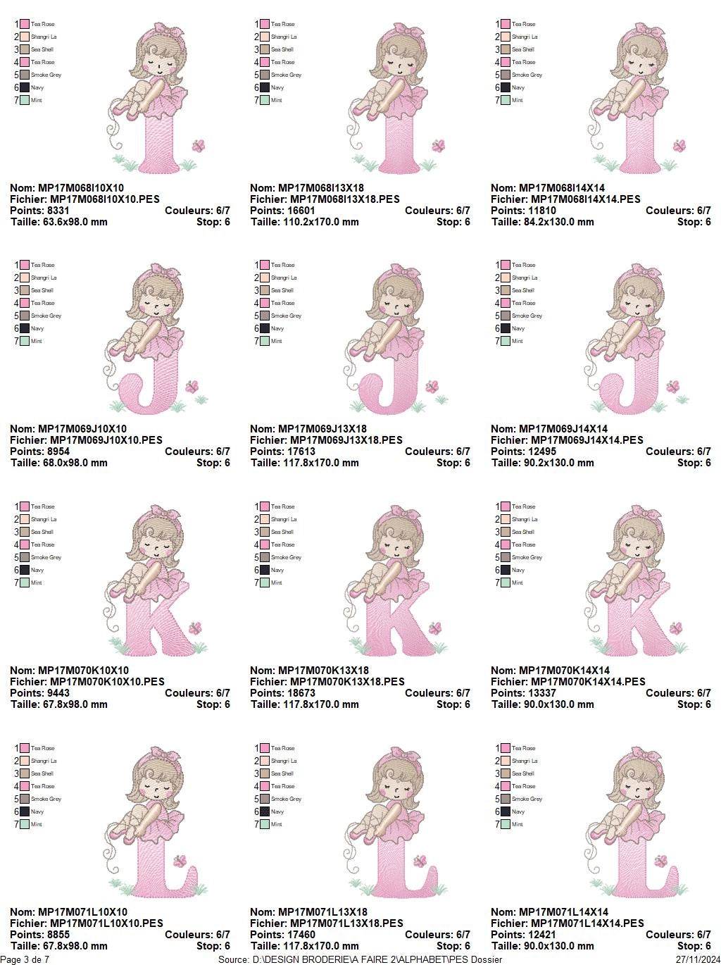 Alphabet Embroidery Pack – A to Z Designs for Little Princesses - FineryEmbroidery