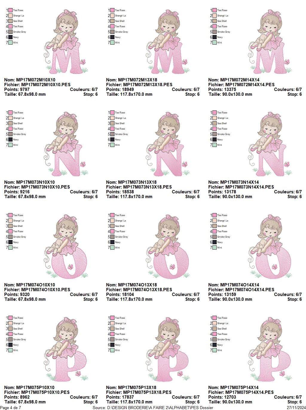 Alphabet Embroidery Pack – A to Z Designs for Little Princesses - FineryEmbroidery