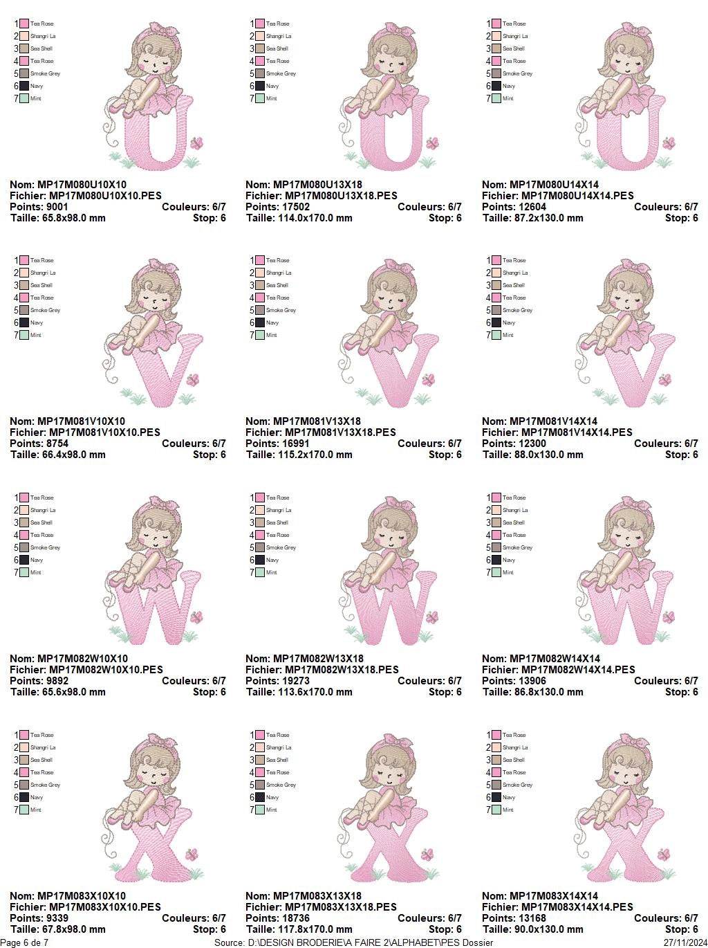 Alphabet Embroidery Pack – A to Z Designs for Little Princesses - FineryEmbroidery