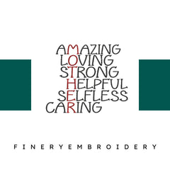 Amazing-Loving-Strong-Helpful-Selfless Embroidery Design - FineryEmbroidery