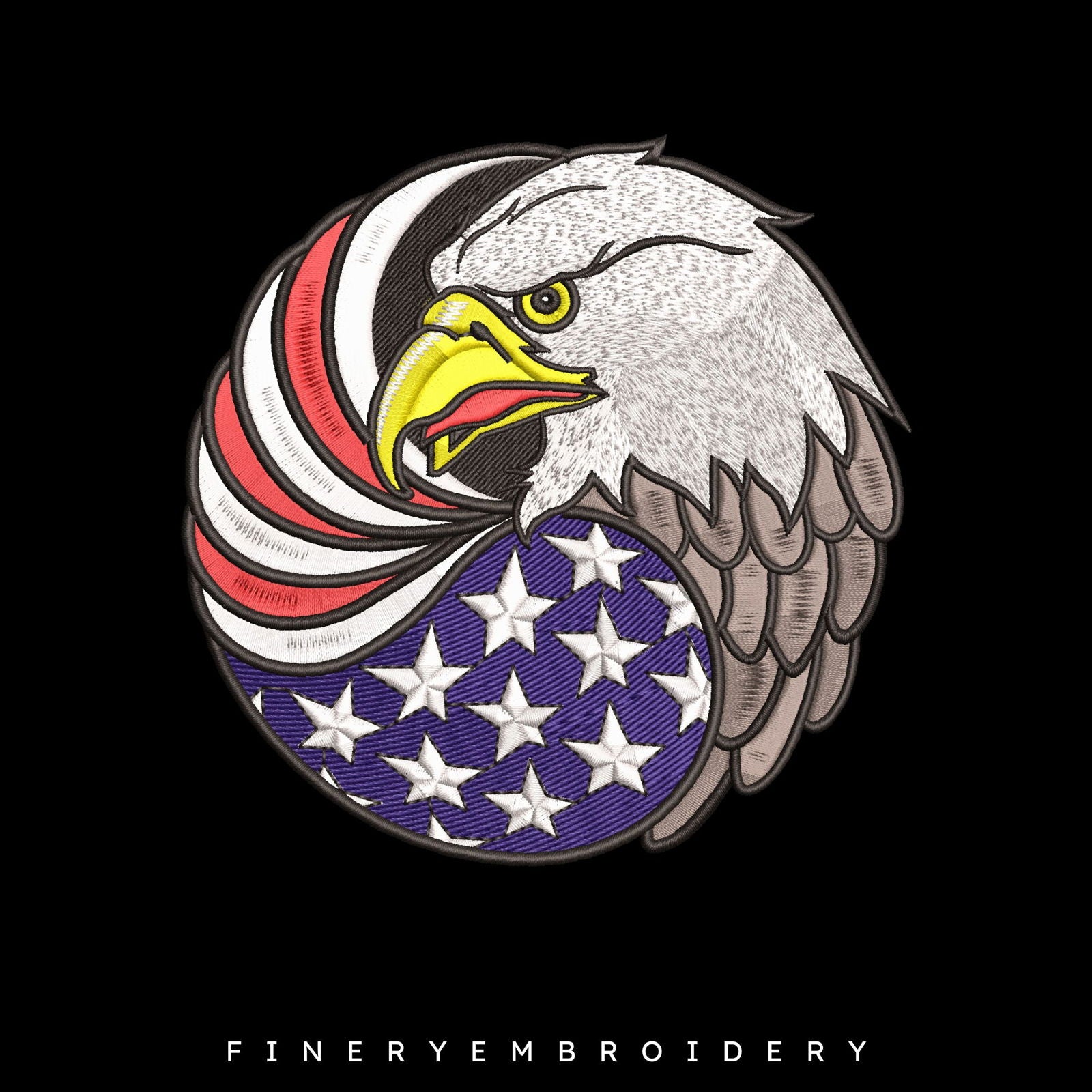 American eagle embroidery design - FineryEmbroidery