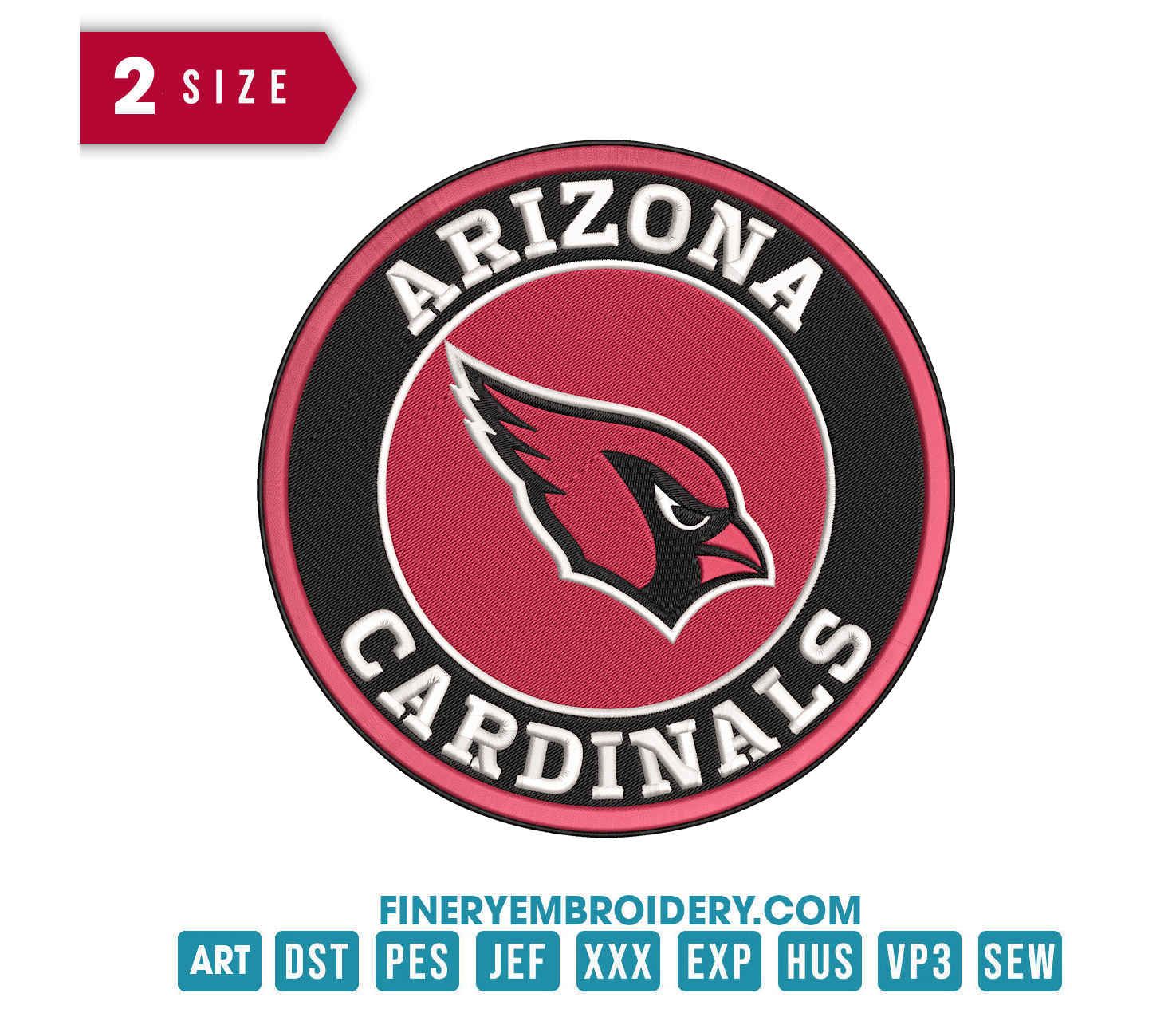 Arizona Cardinals 6 : Embroidery Design - FineryEmbroidery