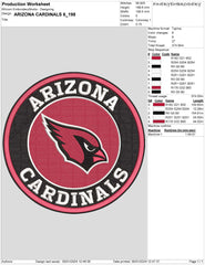 Arizona Cardinals 6 : Embroidery Design - FineryEmbroidery