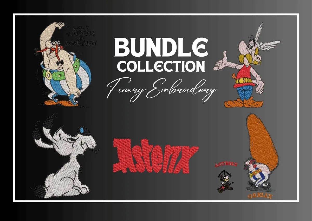 Asterix & Obelix - Pack of 42 Designs - Embroidery Design - FineryEmbroidery