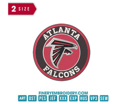 Atlanta Falcons 3 : Embroidery Design - FineryEmbroidery