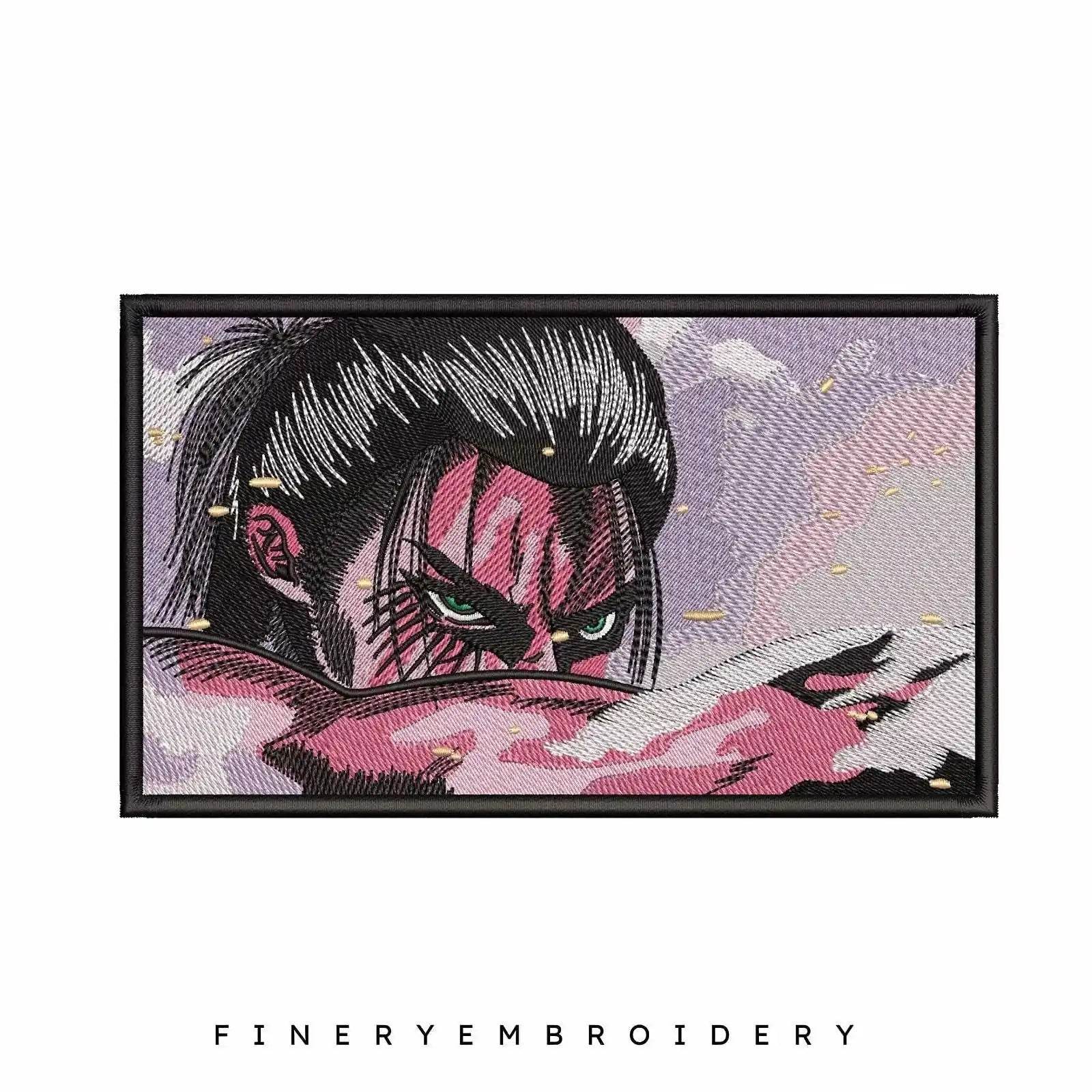 Attack On Titan Rectangle - Anime - Embroidery Design - FineryEmbroidery