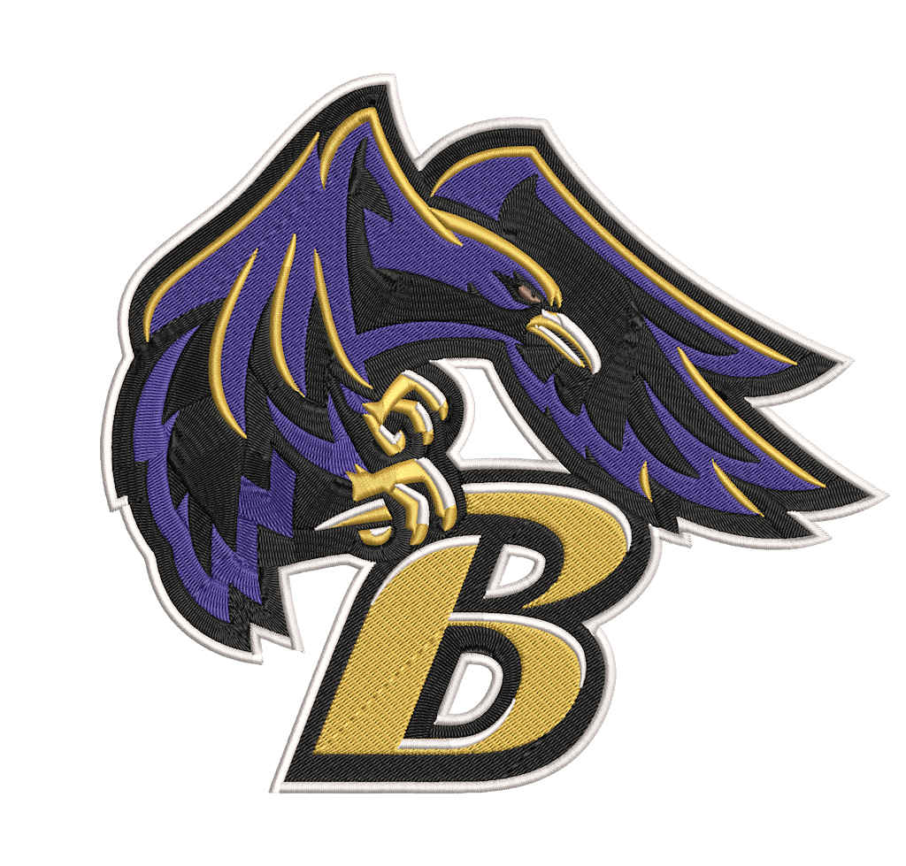 Baltimore Ravens 2 : Embroidery Design