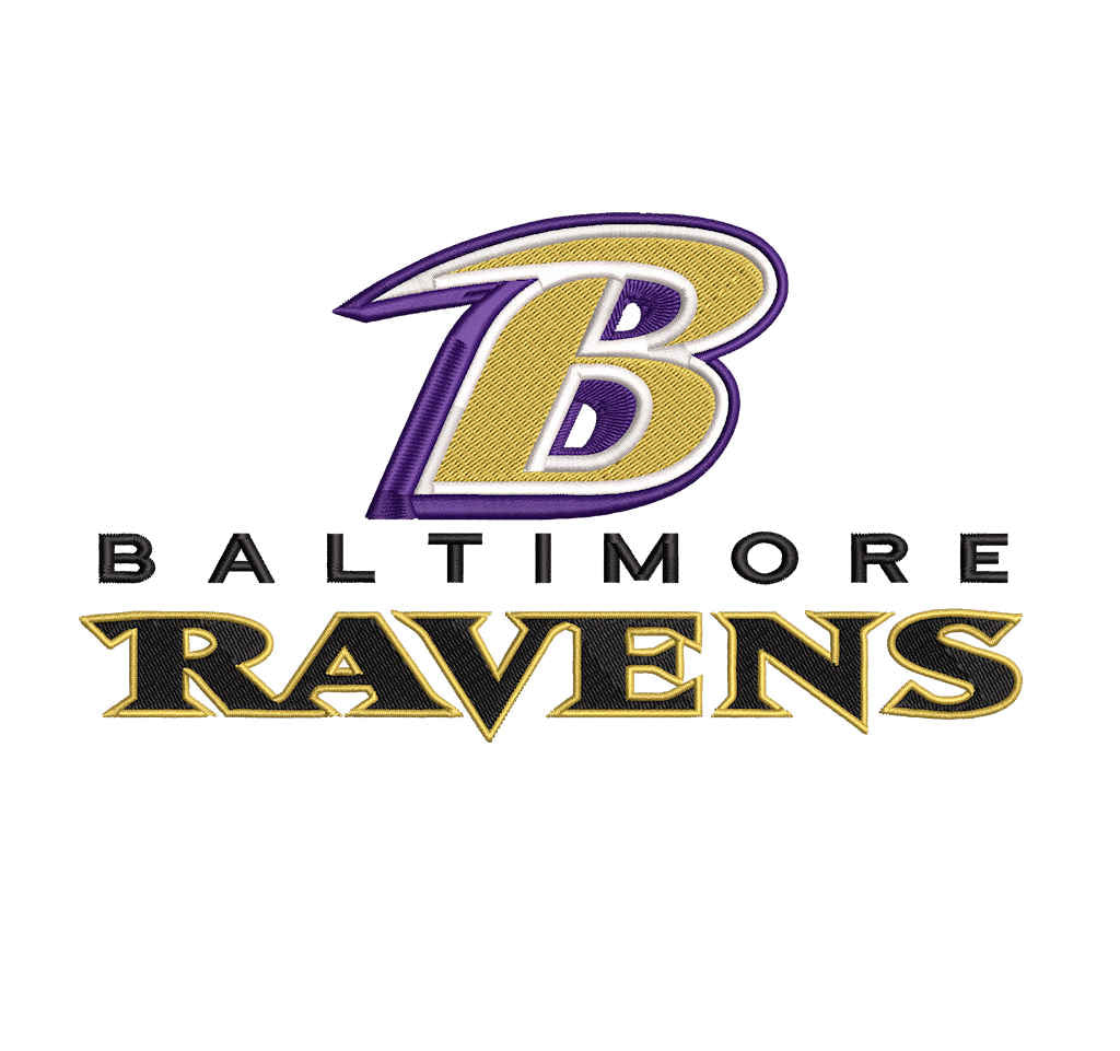 Baltimore Ravens 3 : Embroidery Design