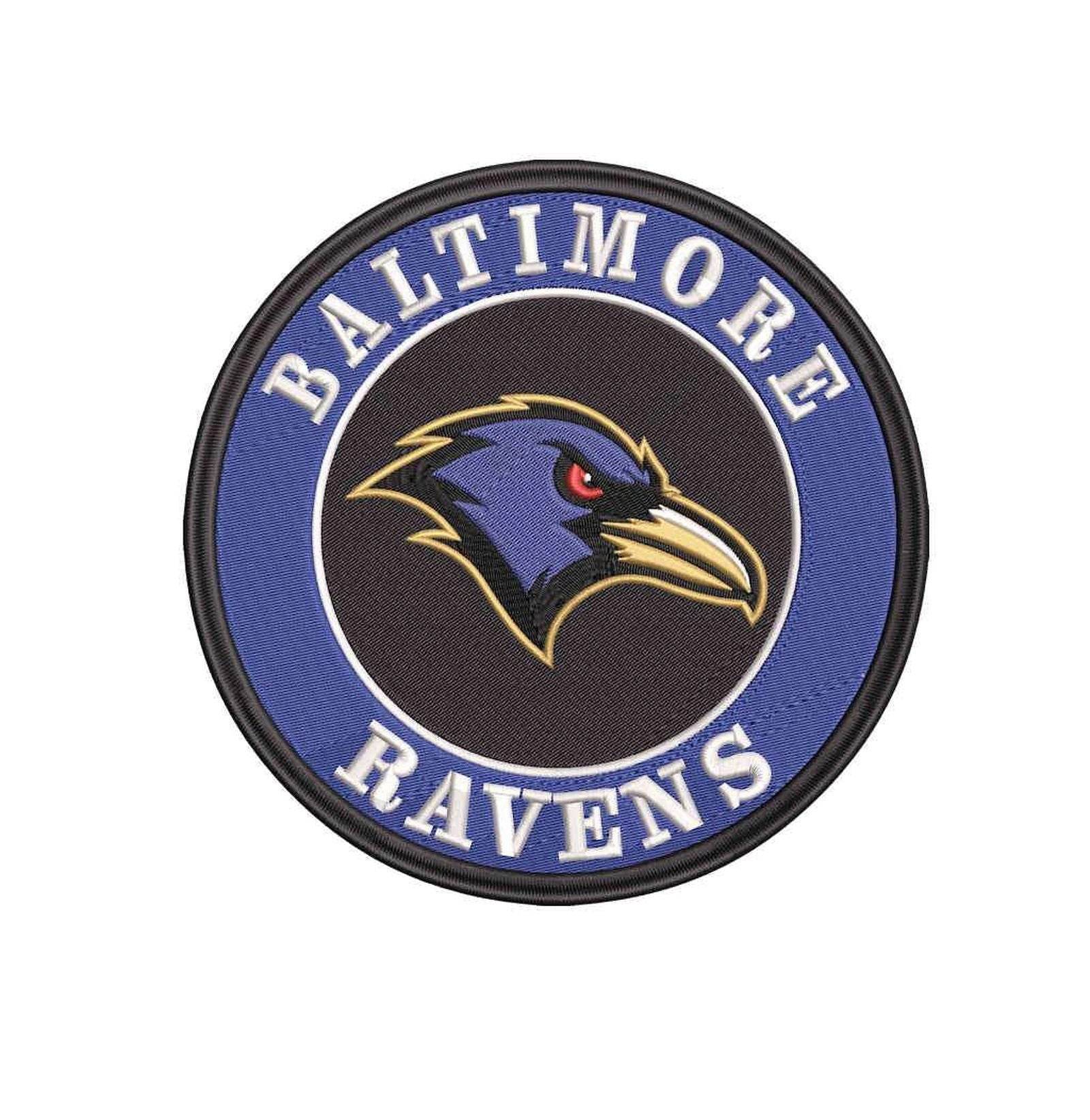 BALTIMORE RAVENS- Pack of 6 Designs - Embroidery Design - FineryEmbroidery